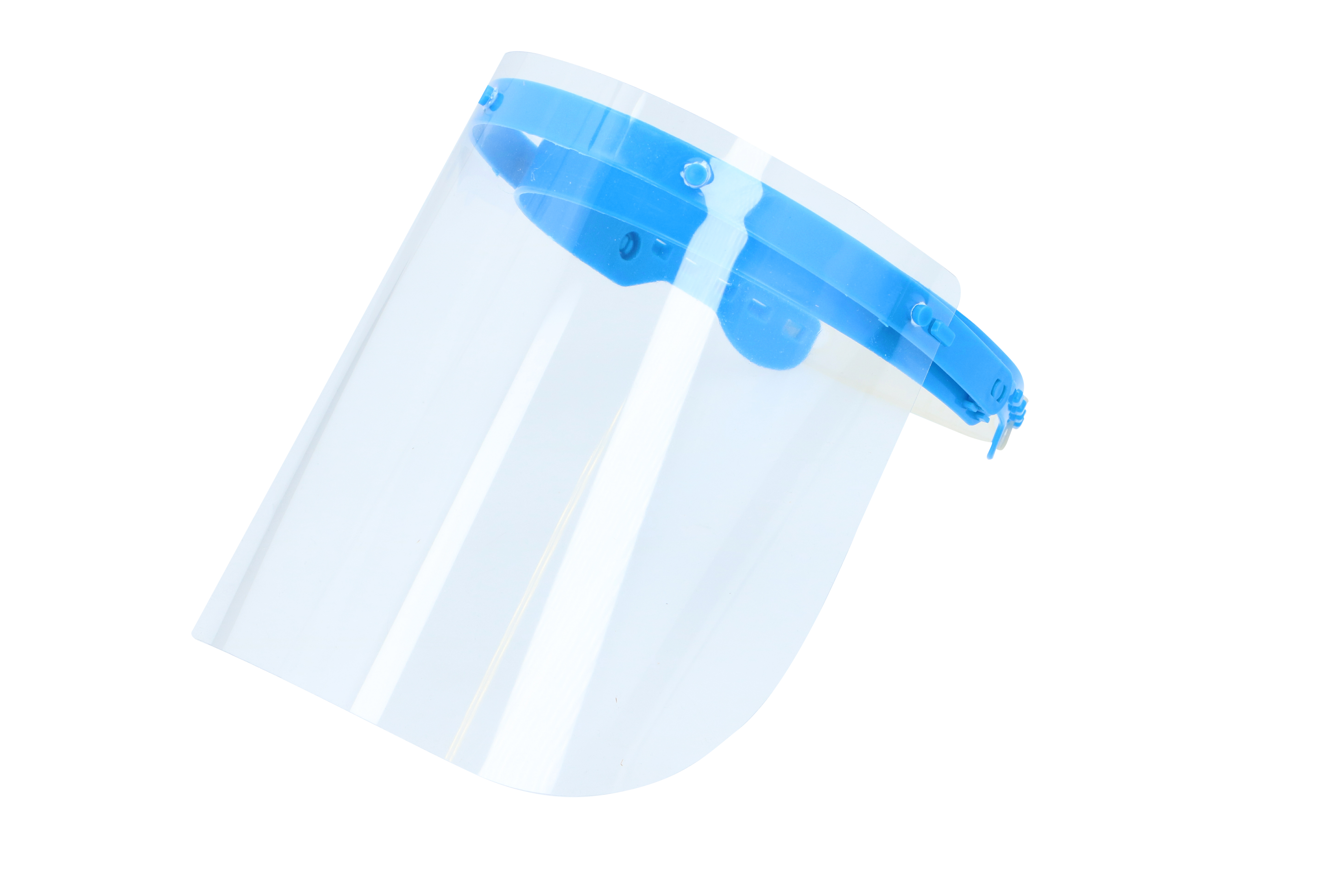 Visiera protettiva in policarbonato 33x22 con fascia