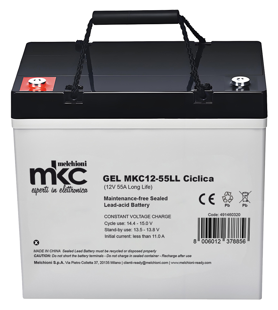 Accumulatore GEL MKC12-55LL 12V 55A Long Life 10 anni