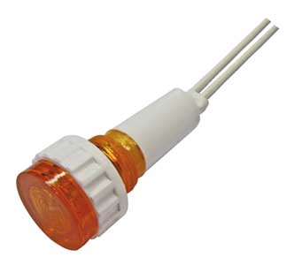 12V Yellow Plastic Light Indicator 09/B1G