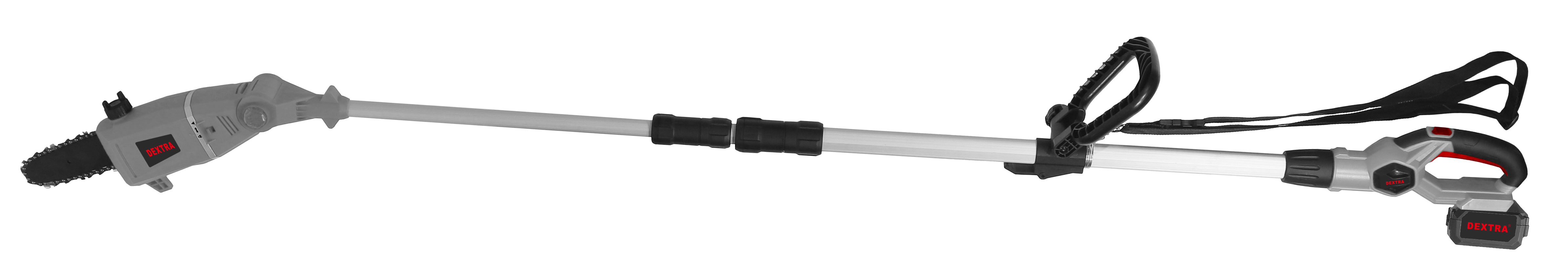 Potatore telescopico 20V 8” con asta estensibile 2,15–2,65 m DEXTRA