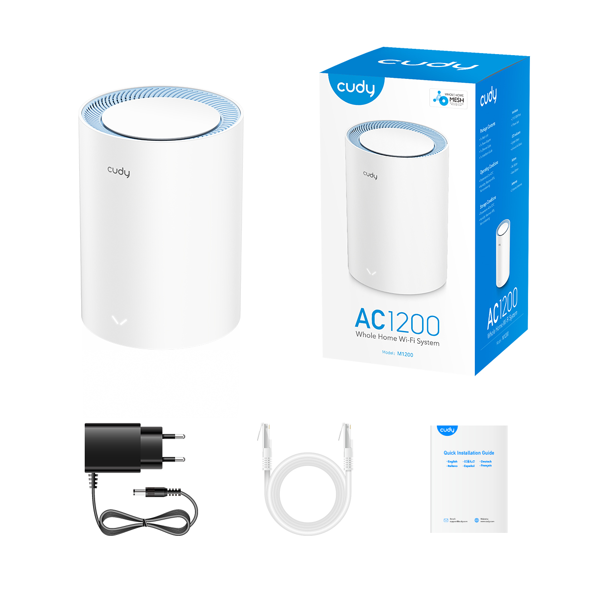 M1200(1-Pack) - AC1200 Wi-Fi Mesh Solution