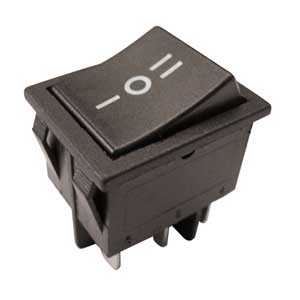 Bipolar Rocker Switch, On-Off-On Button DE/2289-C
