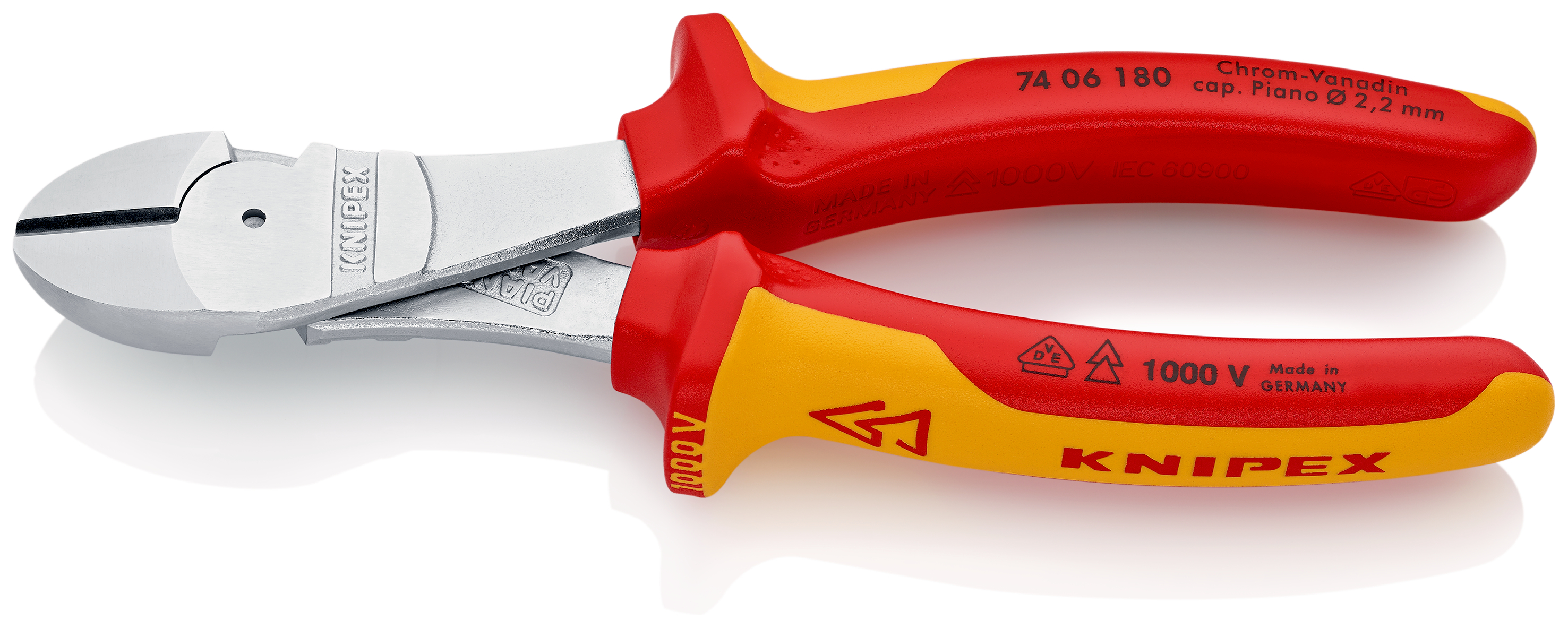 Side cutters for mechanics 74 06 180 SB, 1000V insulation
