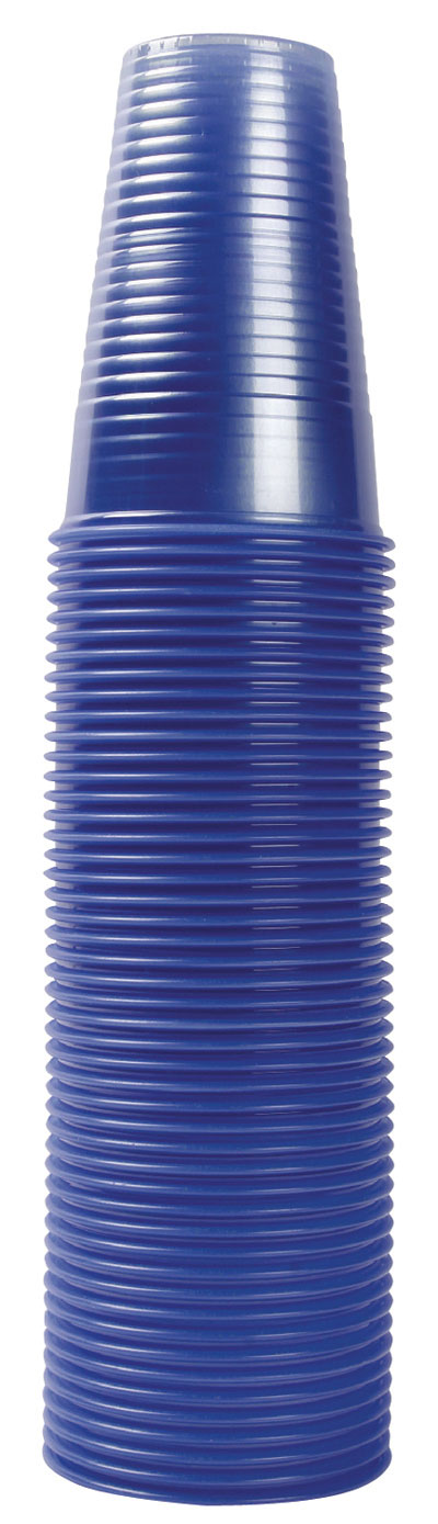 Pack of 1000 blue plastic 20cc cups, for water