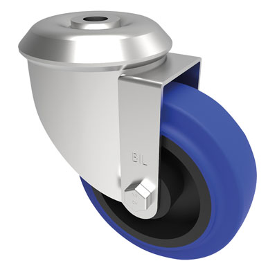 100mm swivel wheel, rubber, medium-duty 150Kg