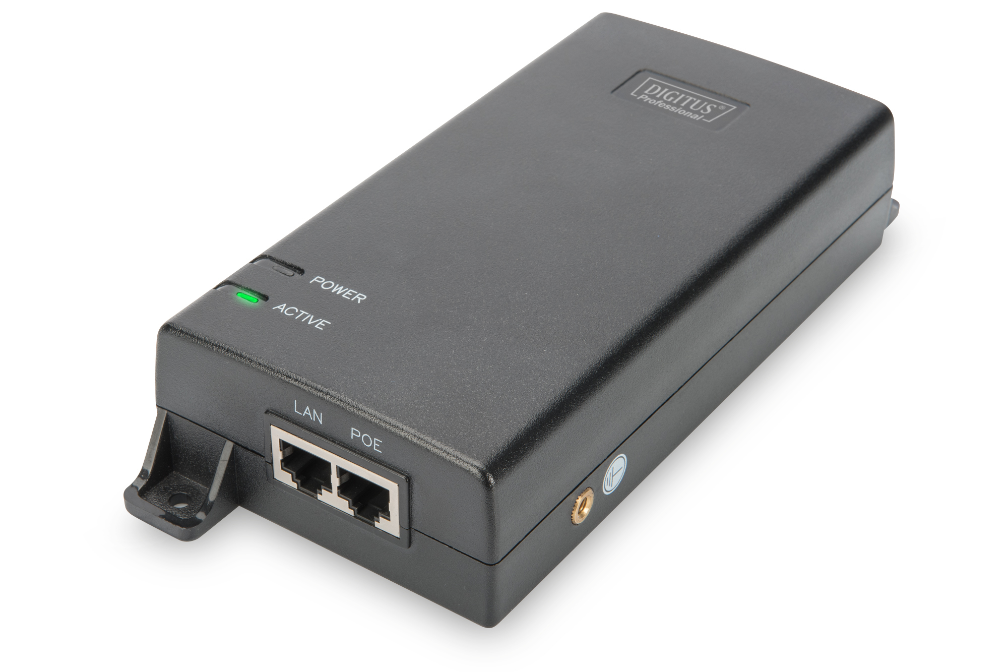 Digitus DN-95104 Gigabit Ethernet PoE+ Injector, 802.3at Power Pins: 4/5(+), 7/8(-) and 3/6(+), 1/2(-), 60W