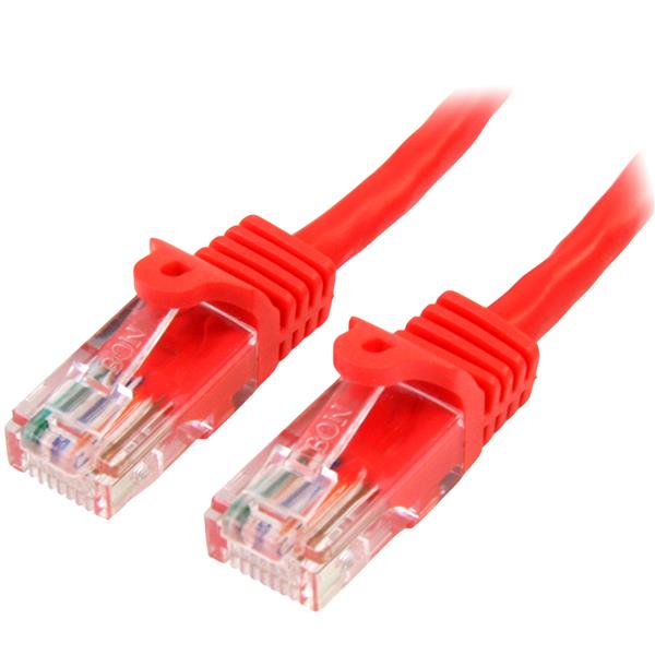 Startech.com 45PAT7MRD Cavo di Rete da 7m Rosso Cat5e Ethernet RJ45 Antigroviglio - Cavo Patch Snagless