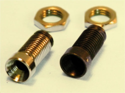 2000500 BRUNITO LED holder burnished 10 pcs countersunk head for led 3mm