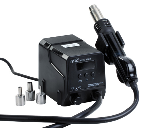 Stazione di rilavorazione e dissaldatura MKC-8908 ad aria calda SMD - 300W