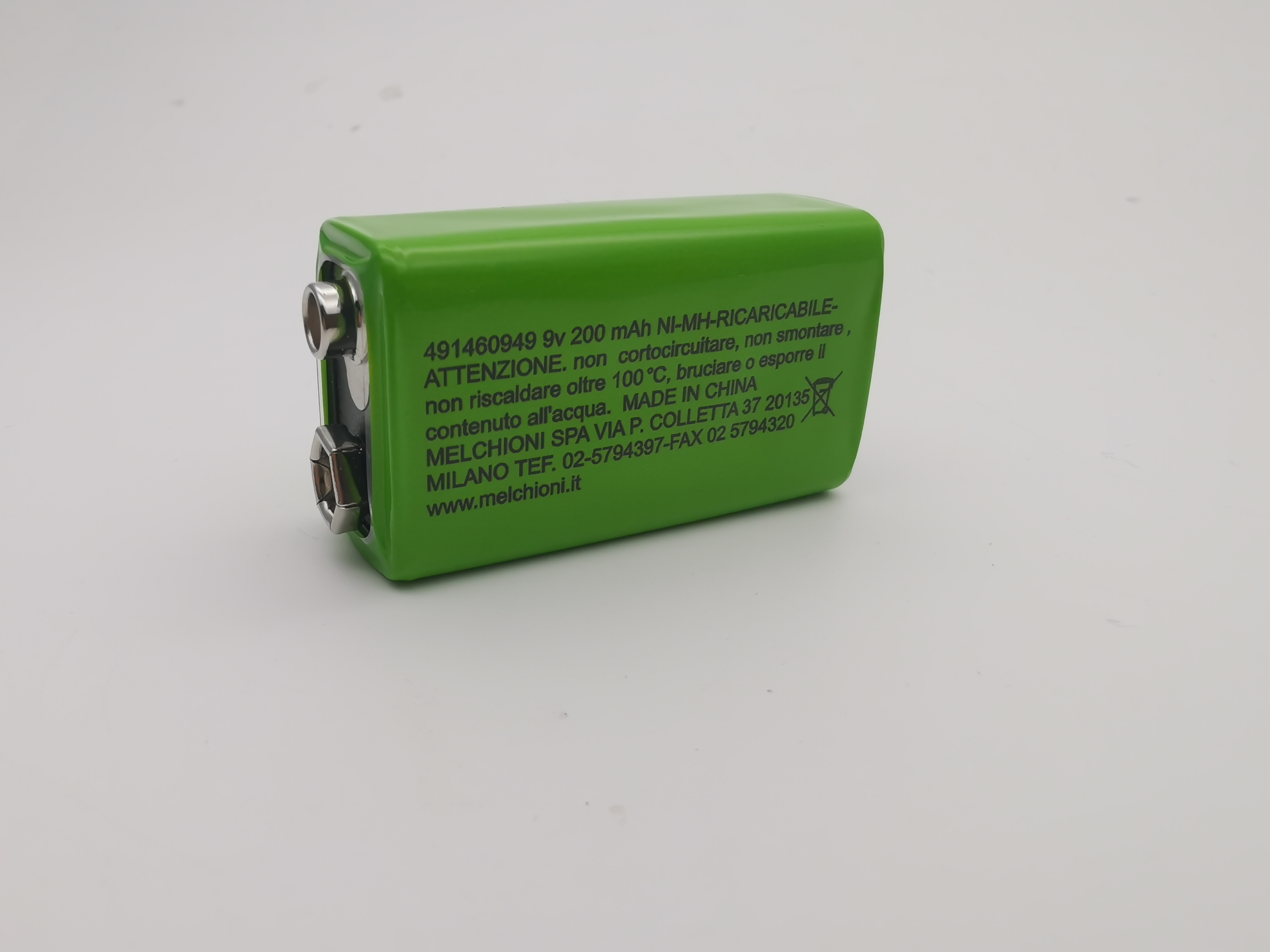 Accumulatore ricaricabile ni-mh 9V 200mAh MKC 9V