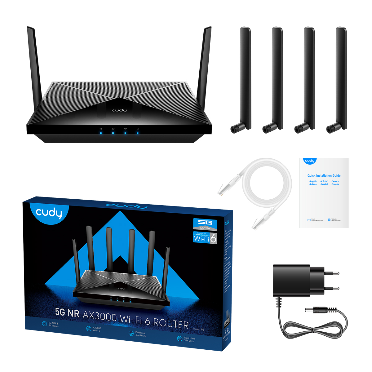P5 - AX3000 Wi-Fi 6 5G Mesh  Gigabit Router