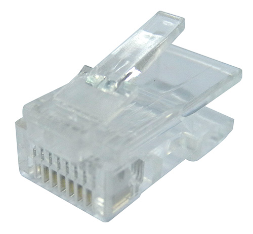 Spina Plug telefonico 8/8 in blister da 4pezzi