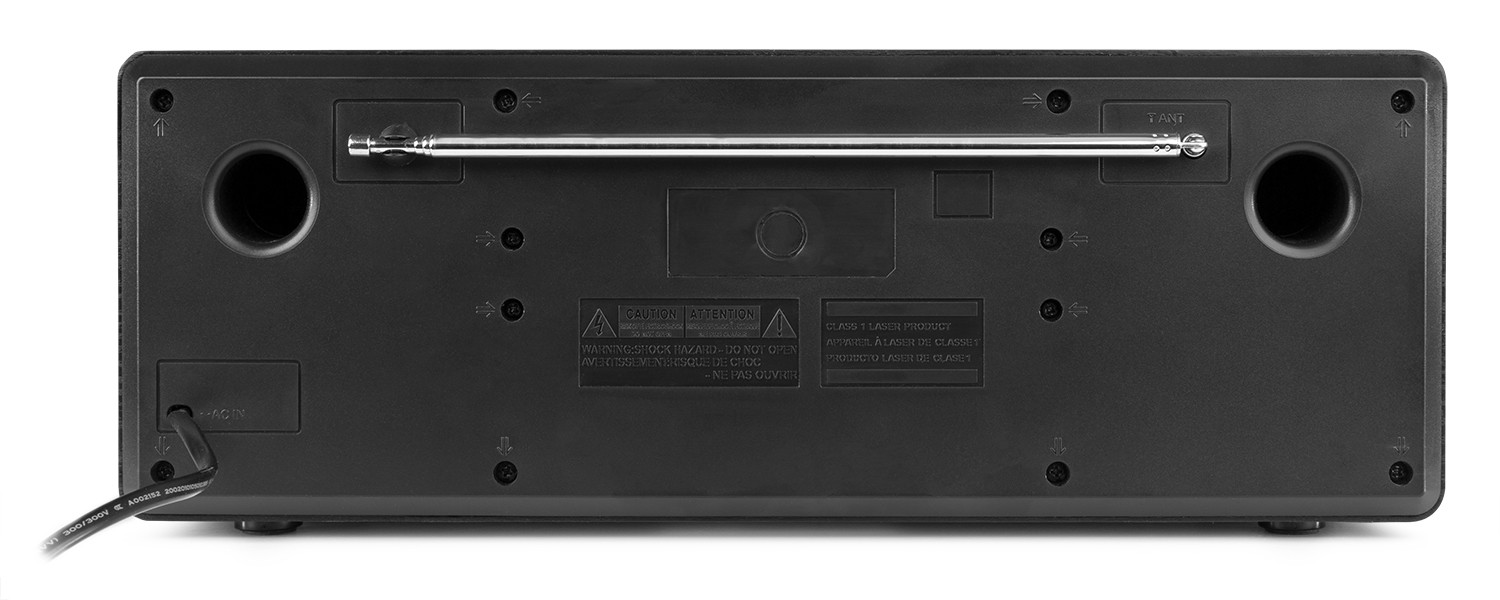 Prato, Radio da 60W  con DAB+/FM, display, lettore CD, Bluetooth, colore nero