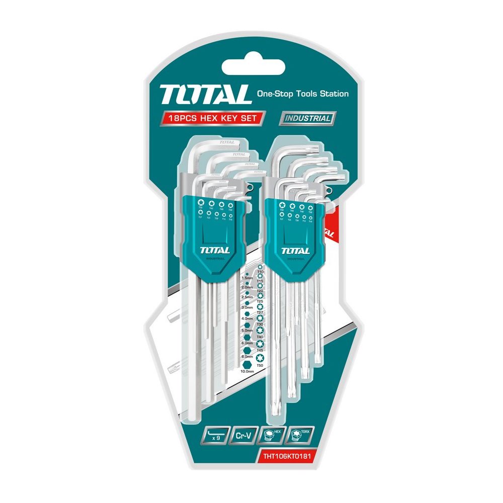 18-Piece Hex and Torx Key Set THT106KT0181