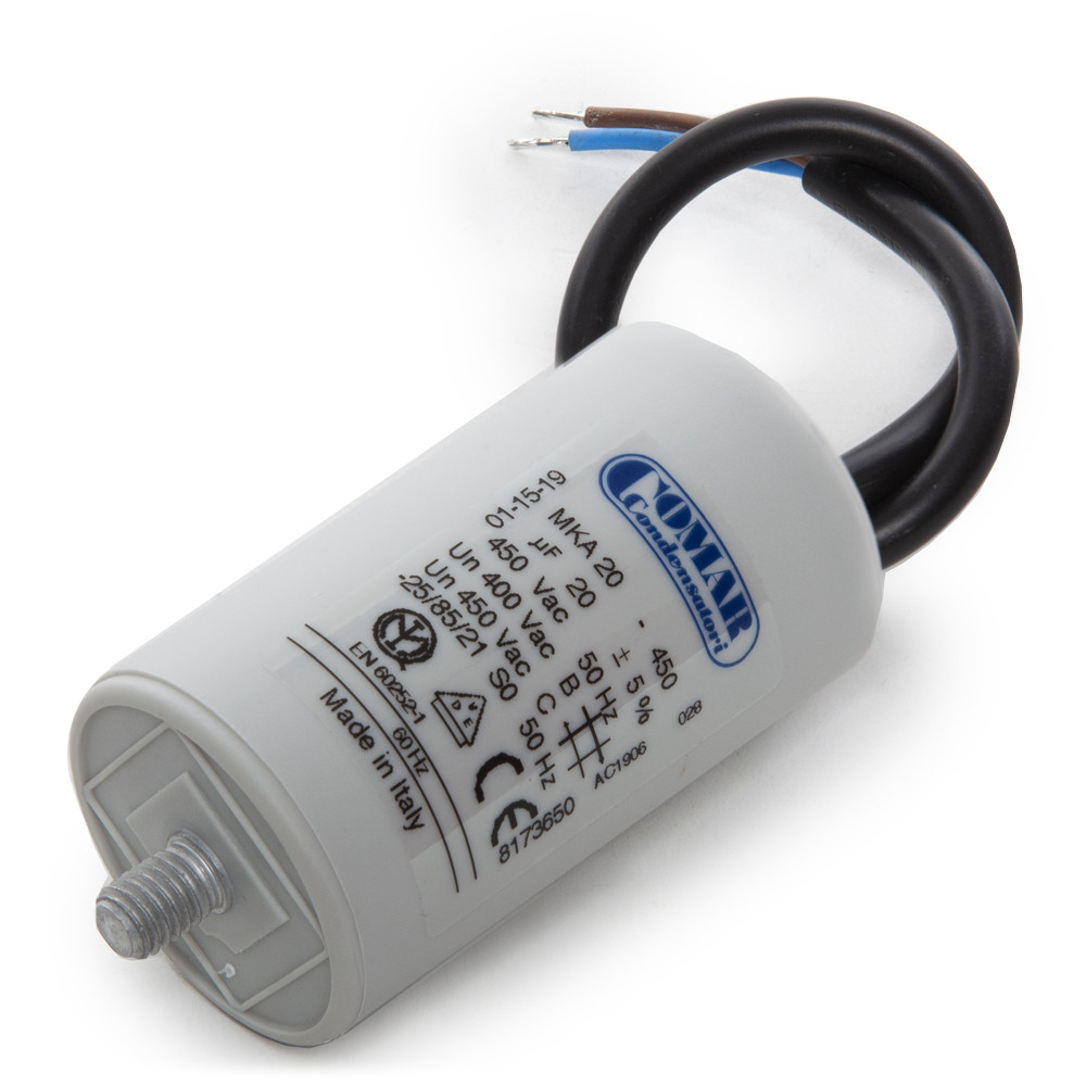 Condensatore in polipropilene di spunto terminale faston 20UF 400/450V
