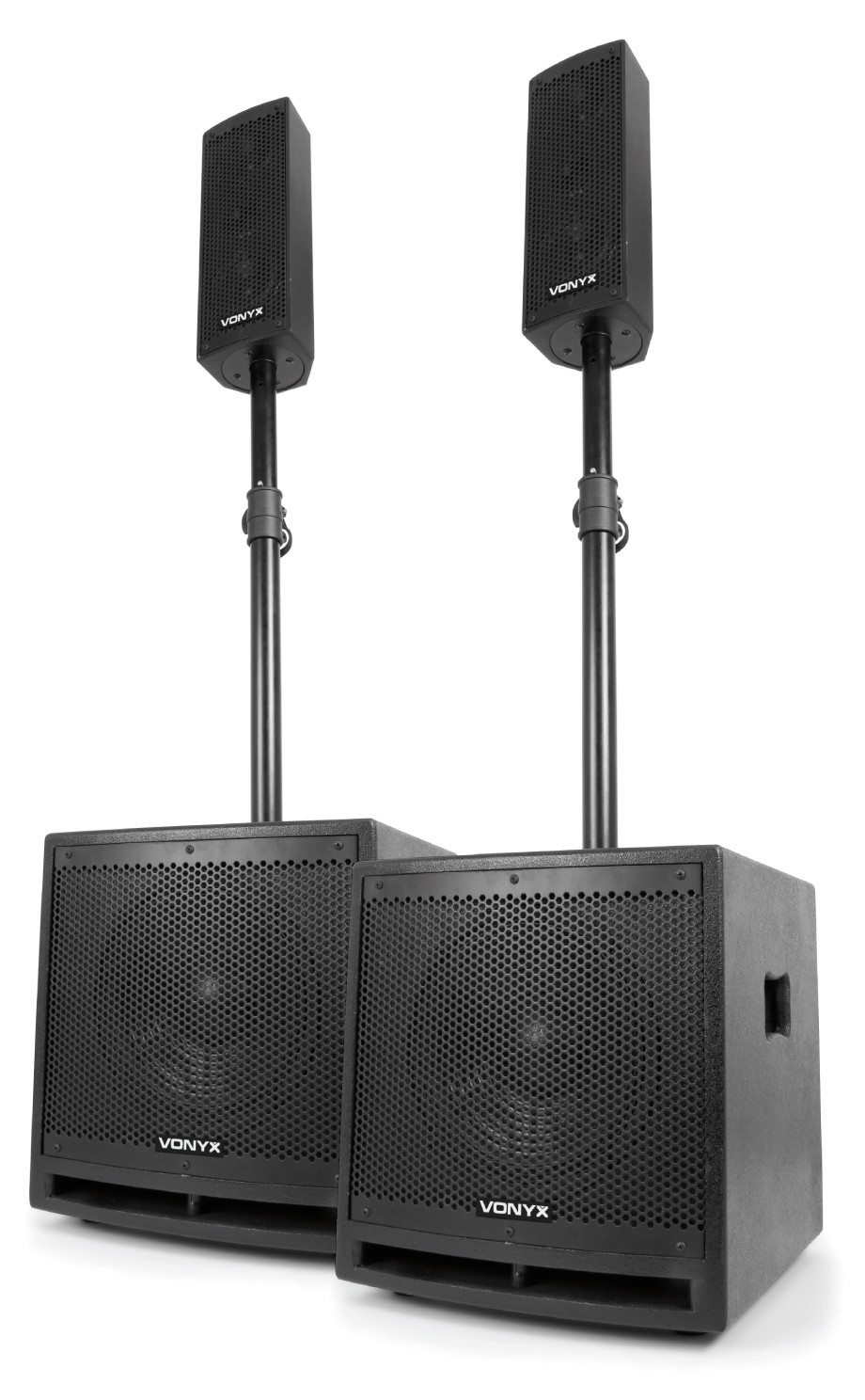 Sistema Full range attivo 2 SUB + 2 Satelliti 1000W mod. VX1000BT