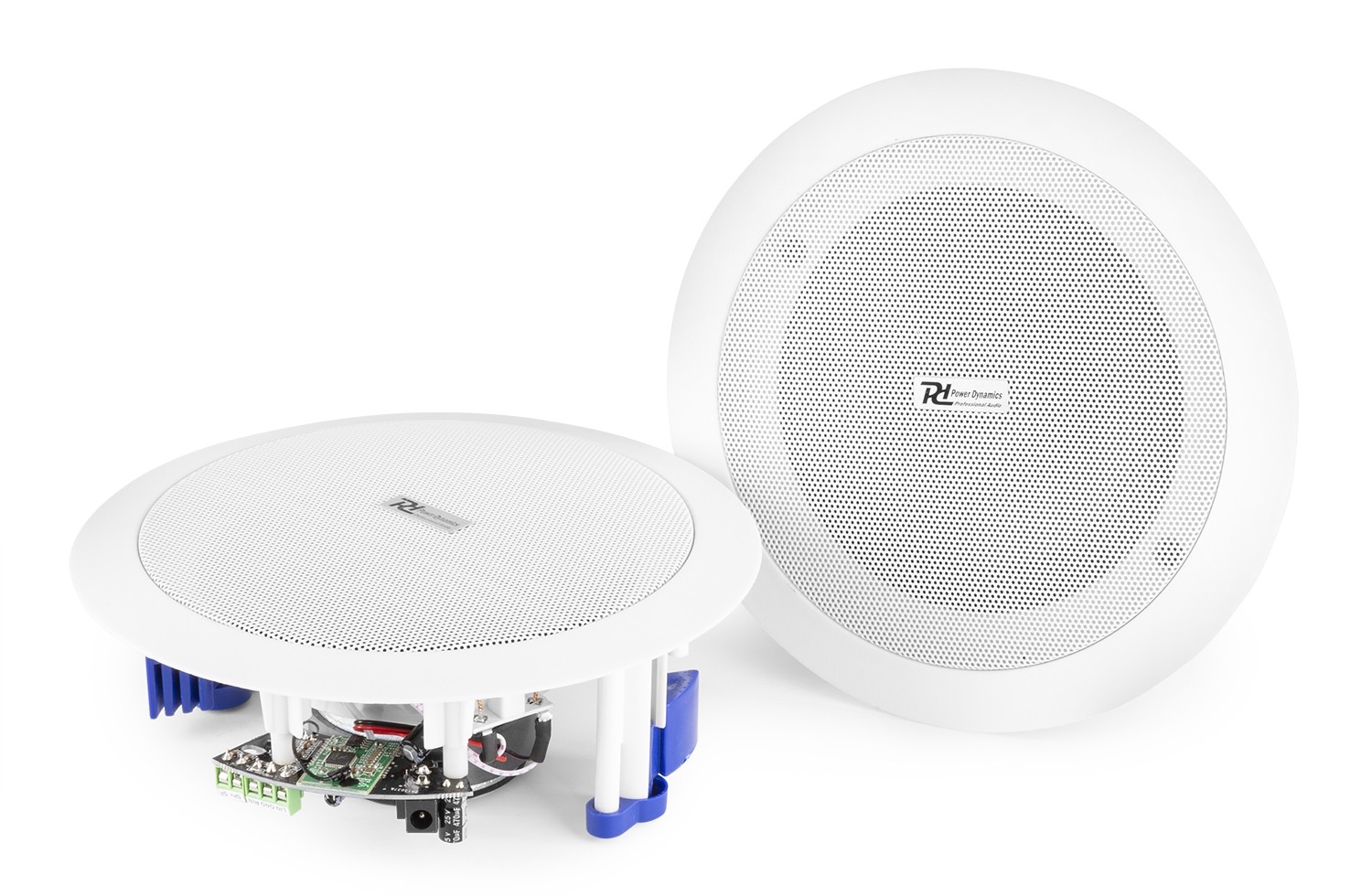 Coppia diffusori amplificati da incasso a soffitto con ricevitore bluetooth, Mod. CSBT60