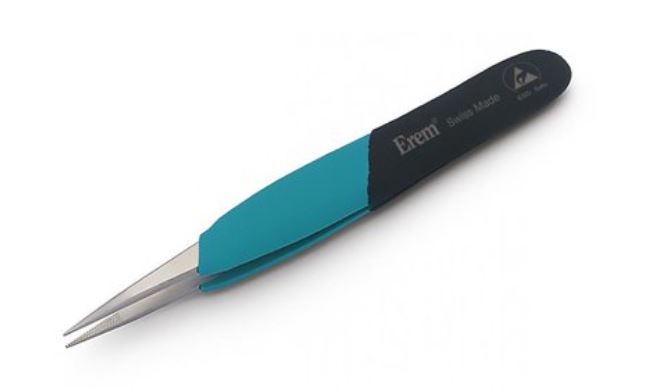 Ergonomic precision tweezers with straight tips, EOOSA Weller
