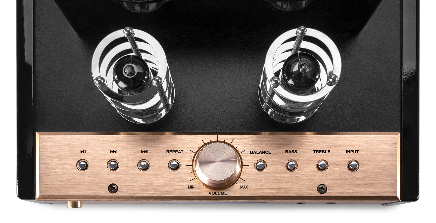 Amplificatore valvolare ibrido stereo + coppia diffusori, con USB e Bluetooth TA80S