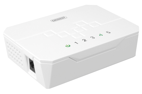 Eminent EM4405  PORTE NETWORKING Switch 5 port gigabit networking  10/100mbps mini