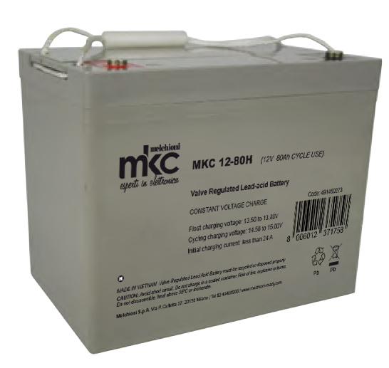 Batteria al piombo ricaricabile 12V 80Ah ciclica terminale t6 MKC