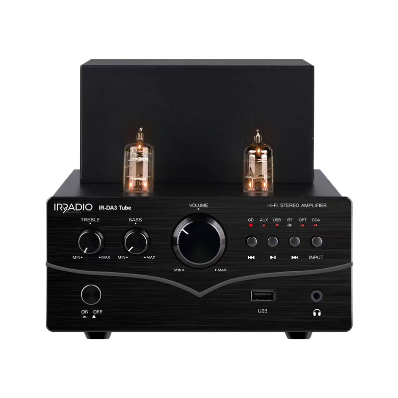 Amplificatore stereo hi-fi ibrido valvolare IR-DA3 Tube 4Ohm 50W RMS