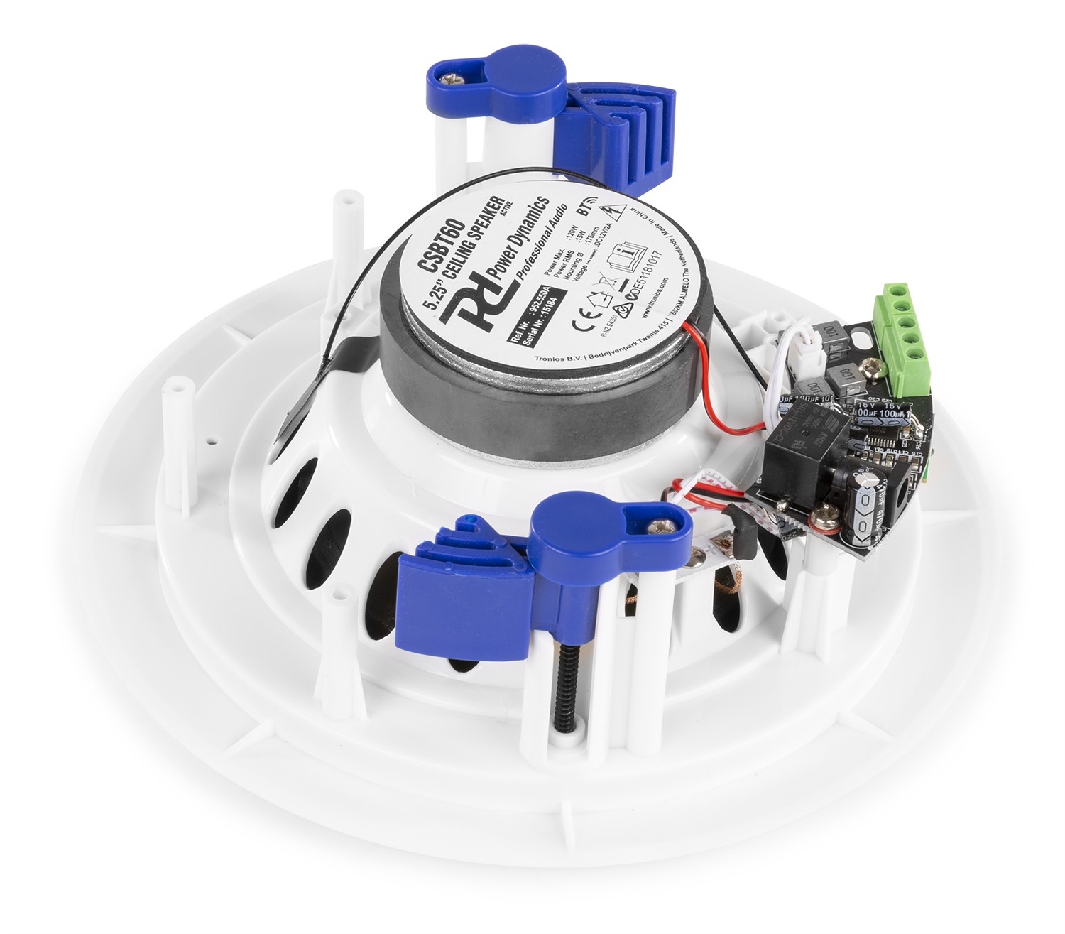 Coppia diffusori amplificati da incasso a soffitto con ricevitore bluetooth, Mod. CSBT60