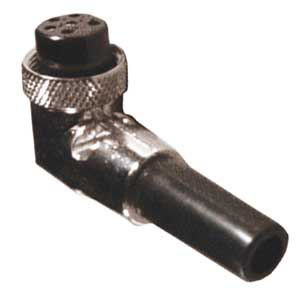 Flying Socket 90° Screened - 2 Poles PR/1012-C