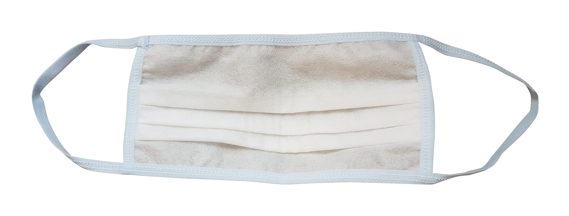 Mascherina facciale in tessuto lavabile a tre strati con elastici auricolari