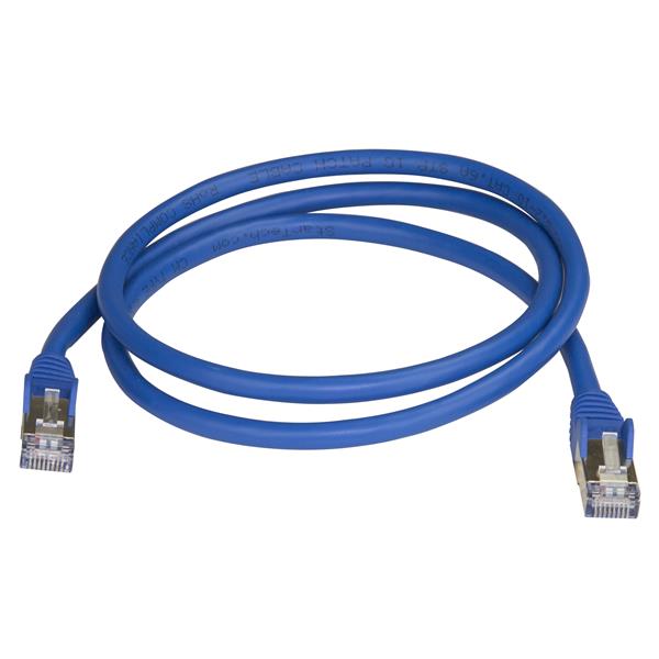 Startech.com 6ASPAT1MBL Cavo Ethernet CAT6a da 1m - Cavo di rete Lan RJ45 10 Gigabit Schermato 100W PoE - Cavo dati patch STP 10GbE - Testato individualmente - Certificato UL/TIA - Blu(6ASPAT1MBL)