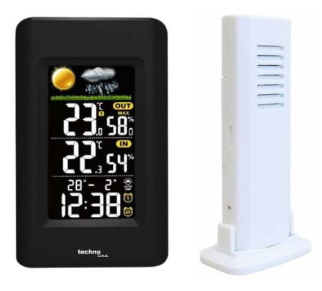 Stazione Meteo a colori radiocontrollata con sensore esterno WS 6447