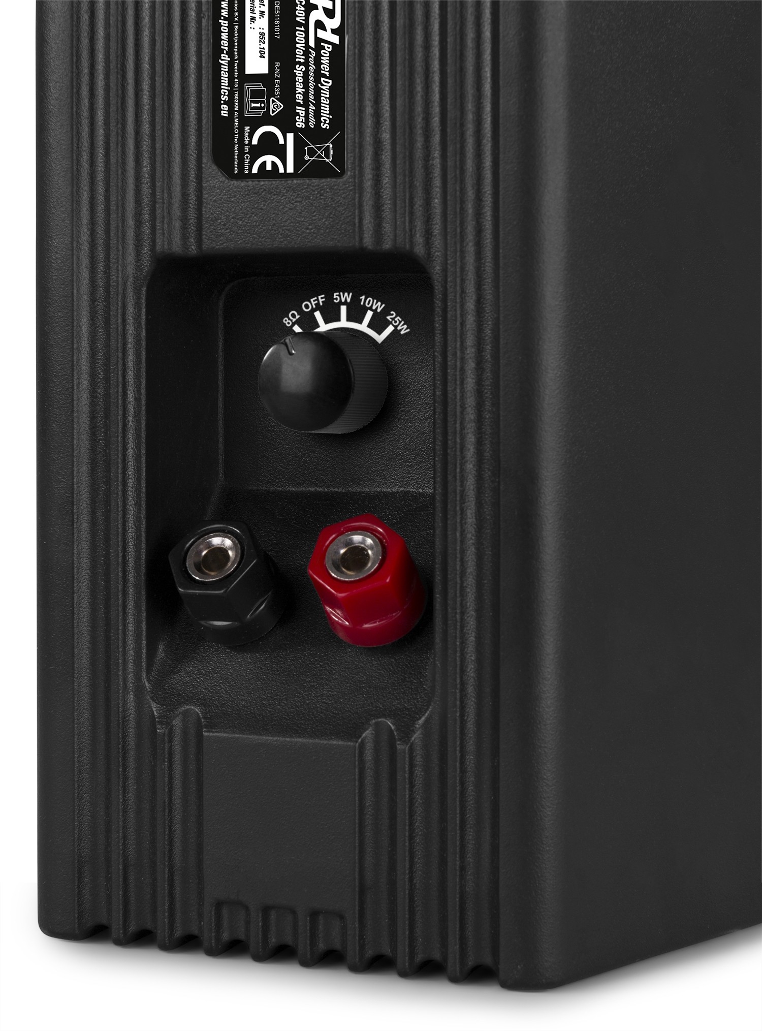 Coppia diffusori PA 100V- 8Ohm, 100W IPX5 Nero mod. BC40V Black