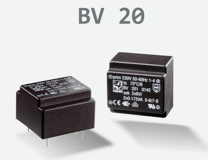 TRASFORM. BV2010106 TRAFO P: 12V S:6V/0,35VA