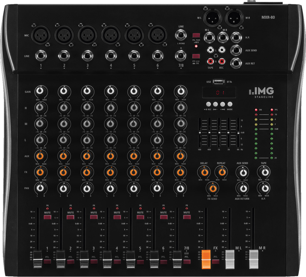 MXR-80 - 8 Channel Audio Mixer