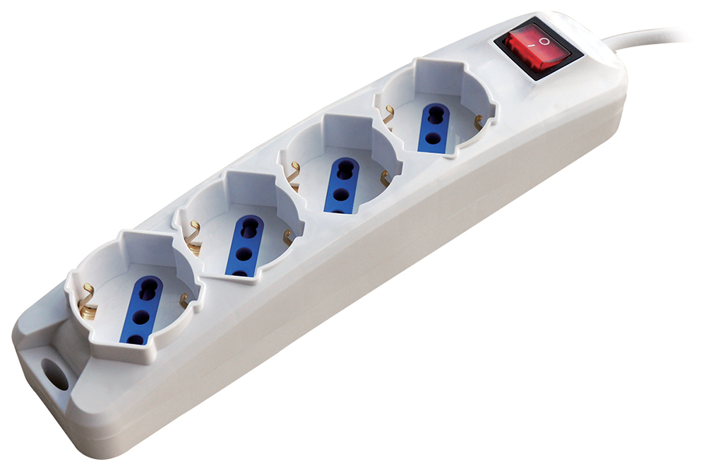 Multipresa bianca n4 prese MKC