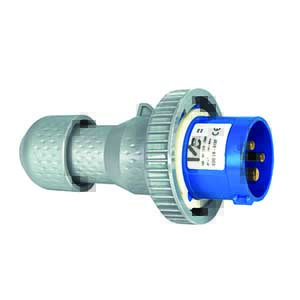 Spina Elettrica Industriale 2P+Terra Ip67 16A 230V Blu SP/VB132-C