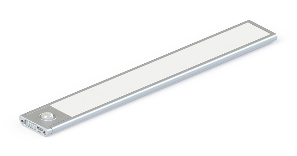 Barra LED slim 5VDC 4000k 30CM PIR a batteria