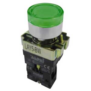 24V Green LED Illuminated Rotary Button No AP/INT/B3161-I