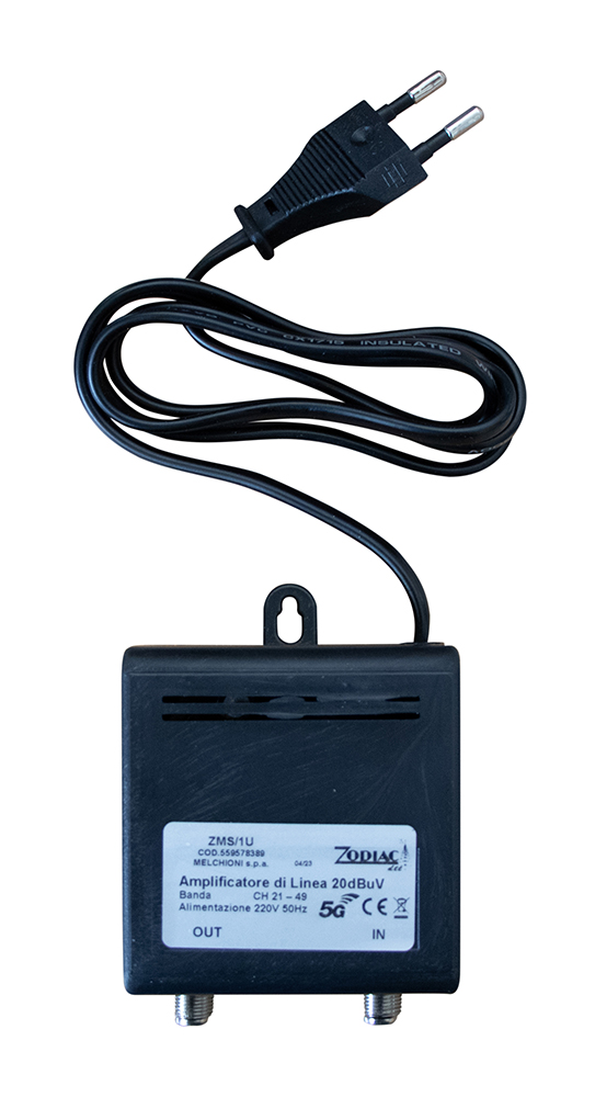 Amplificatore di linea autoalimentato  1IN-1OUT , 5G Free, Mod. ZMS-1OUT
