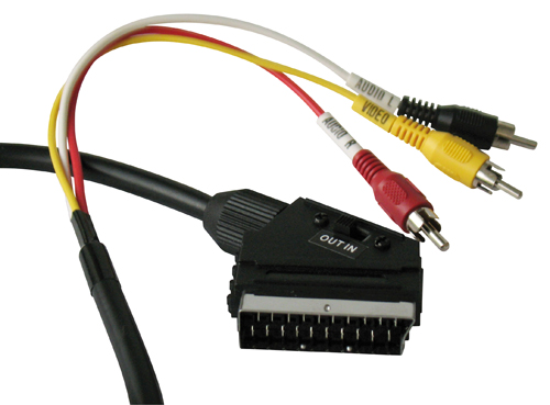 CAVETTO A/V SCART IN-OUT /3RCA S/S 1,5 N PB MK3049/M/P 1,5MT P