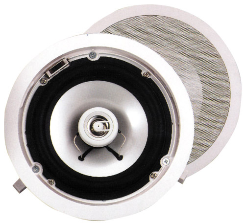 MKC 550719041 Speakers ( pair ) round, for false ceiling  35W White 8ohm w/transformer 100V.