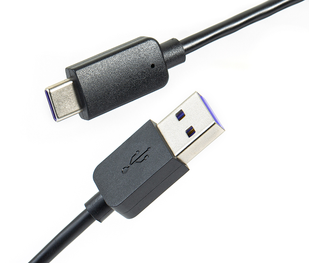 MK-20.100.AC.05, 100W USB 2.0 cable with A - C connectors, length 0.5 m.