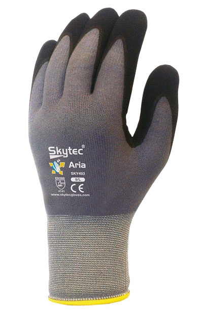 Skytec Aria nitrile gloves, size 8/M
