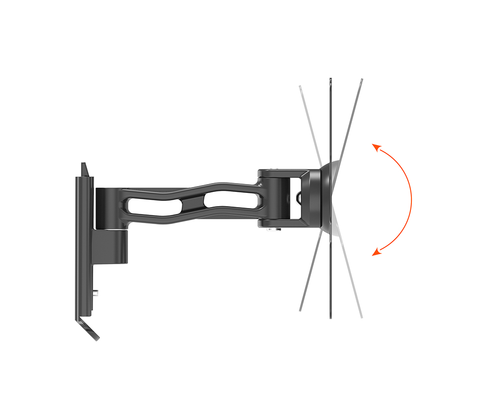 Supporto TV 17''-42'' a due snodi, nero, Mod. STV-IR-1742-2