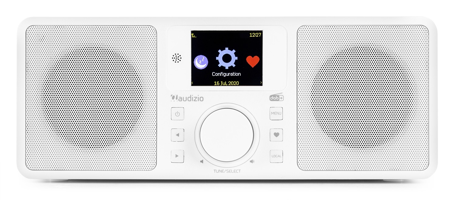 Roma WiFi Internet radio con batteria integrata, display a colori, colore bianco