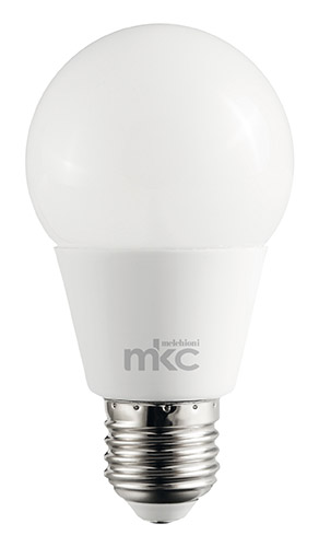 Lampadina a LED a60 E27 220-240vca 4000K luce bianca naturale 9W 4000K MKC Light