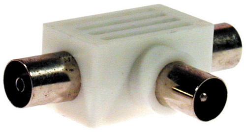 491218693 antenna splitter 1 plug  2 sockets coaxial  9,5 mm blister