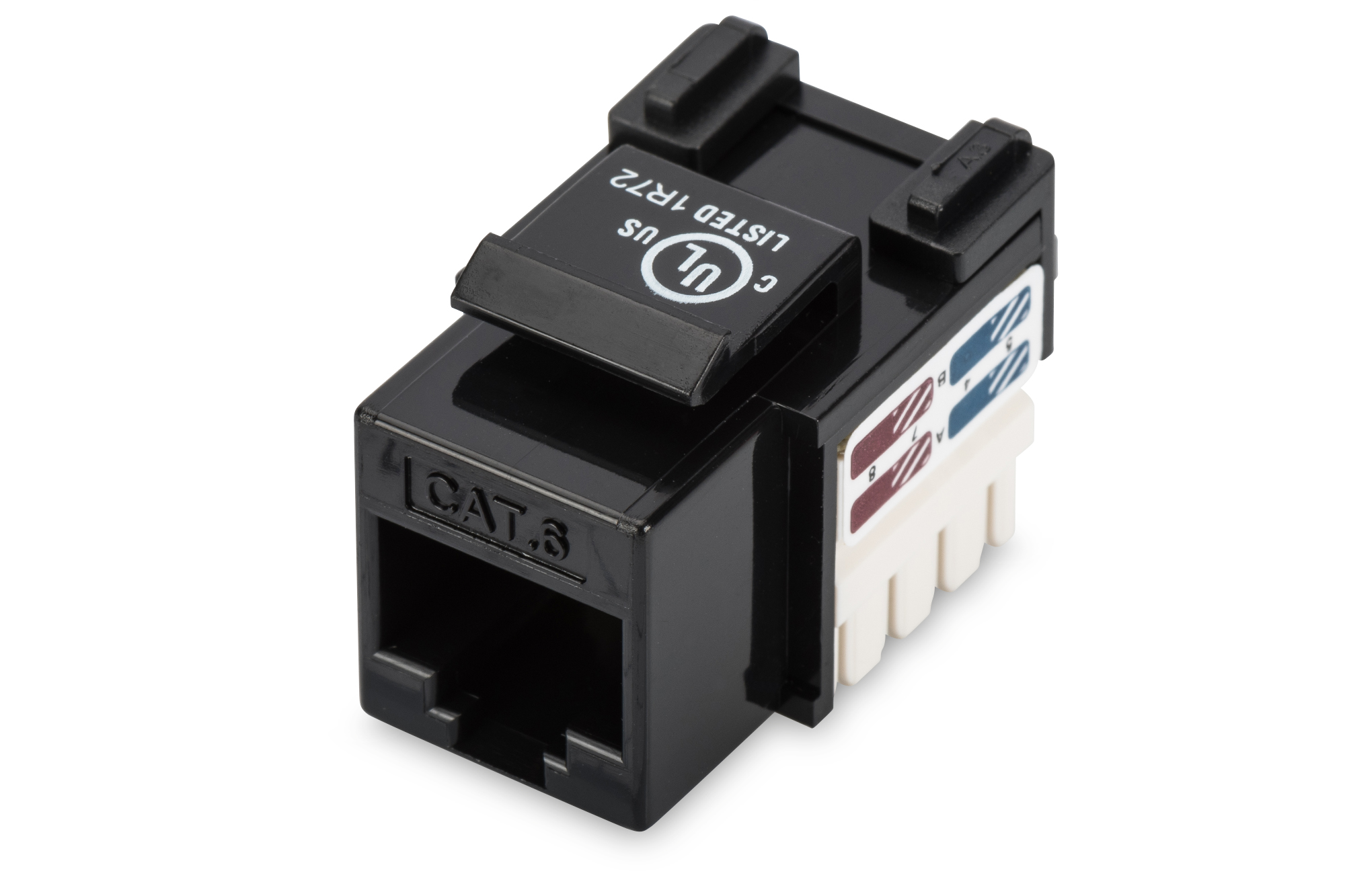 Digitus DN-93601 Modulo Keystone CAT 6, non schermato da RJ45 a LSA, coloree nero