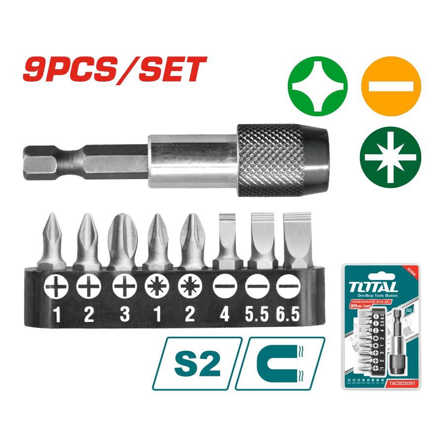 9-Piece Bit Set for Screwdriver TACSD3091