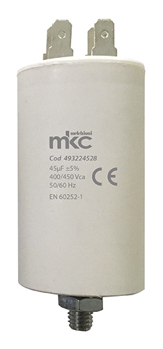 Condensatore in polipropilene di spunto terminale faston 45UF 400/450V